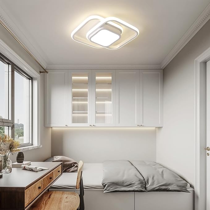 Plafoniera LED Arcadia - Luce Bianco Naturale 4500K, 2000 Lumen, 20W, Diametro 23 Cm, Per Soffitto Di Soggiorno, Camera, Corridoio