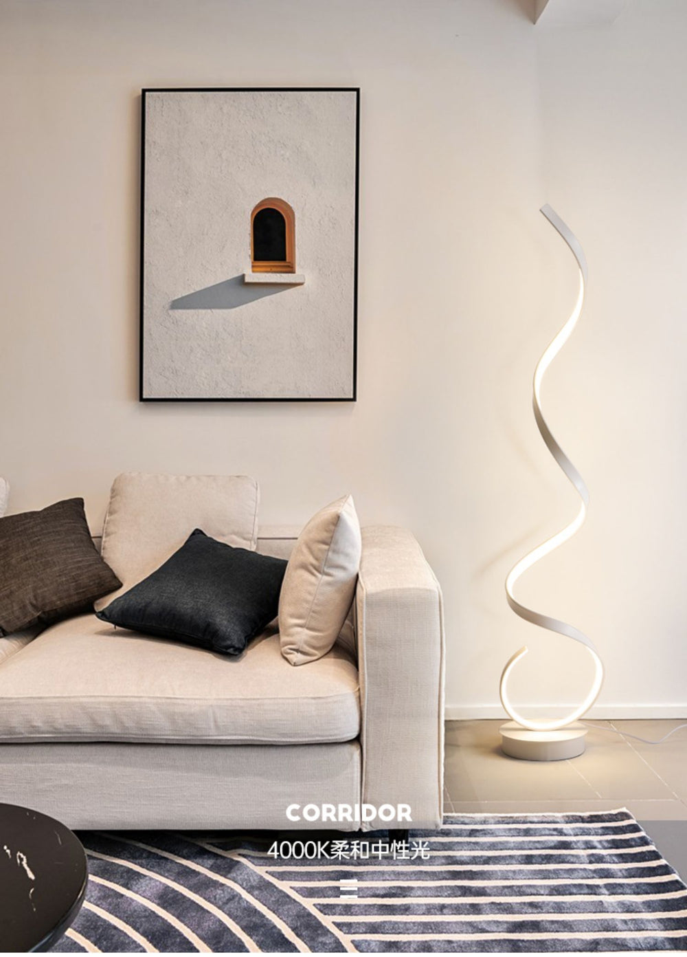 Cassiopea - Lampada a Led da Terra 133 cm