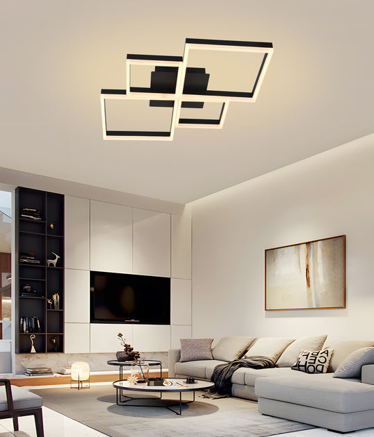 Selene  - Lampadario Led a Plafoniera 5000LM 85W 80cm
