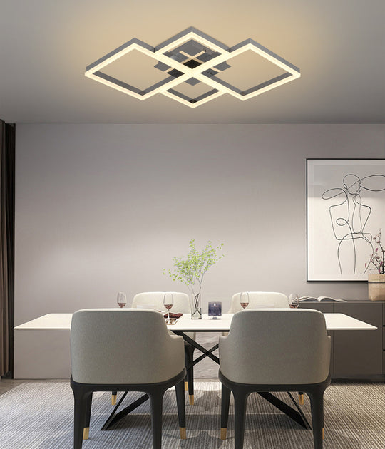 Selene  - Lampadario Led a Plafoniera 5000LM 85W 80cm