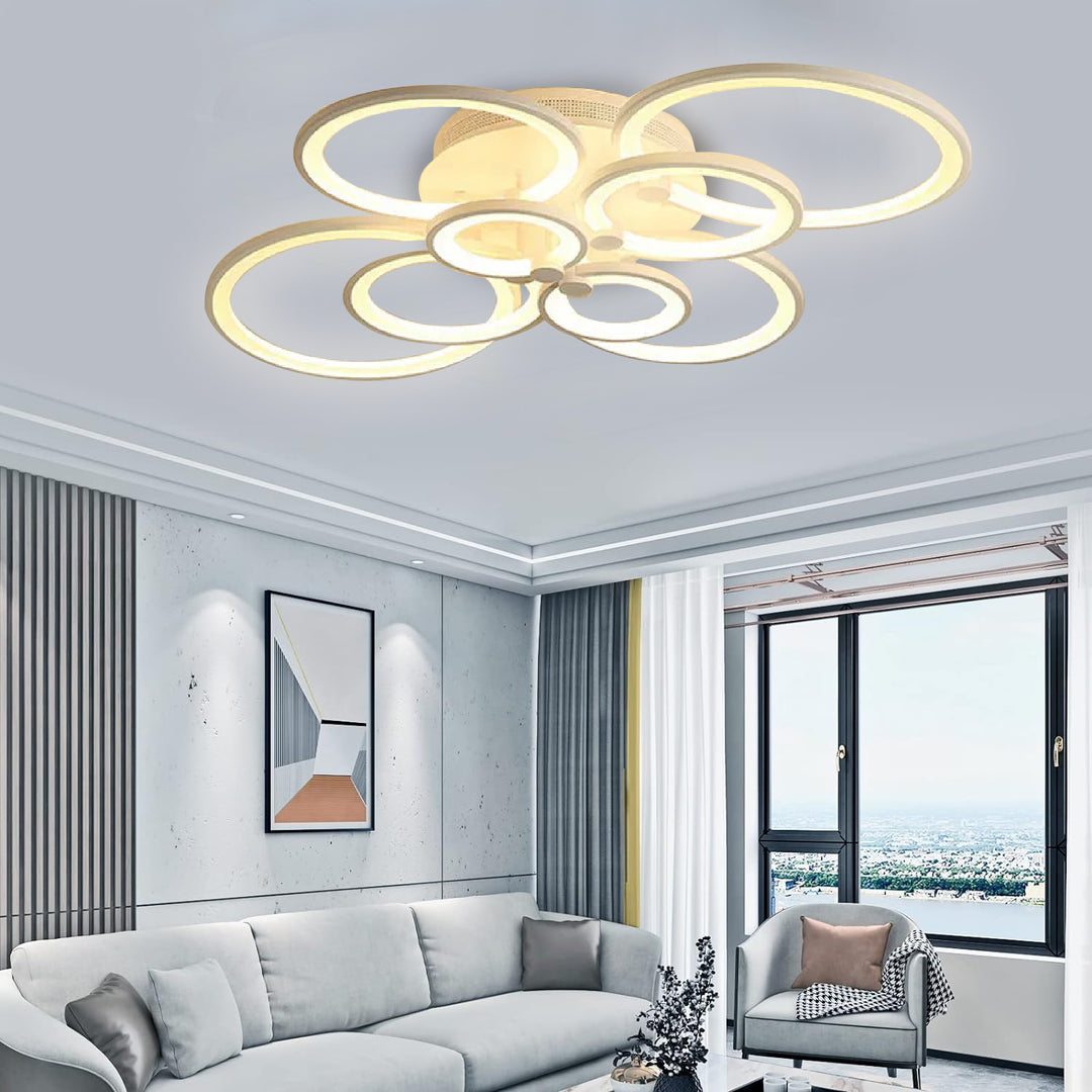 Hebe  - Lampadario Led a Plafoniera 8900LM 158W 90cm