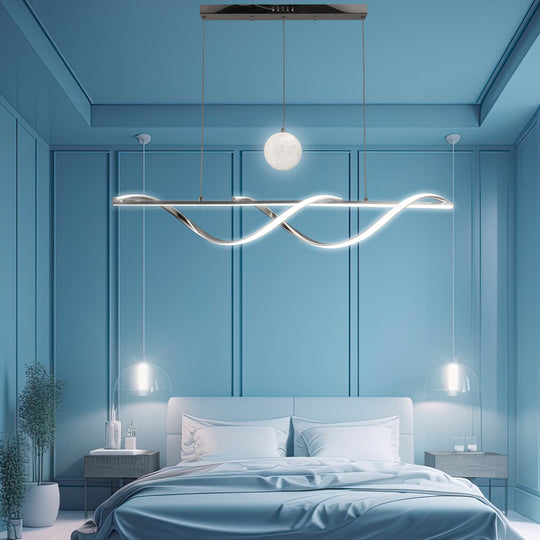 Eris - Lampadario Led a Plafoniera 4500LM 78W 100 cm