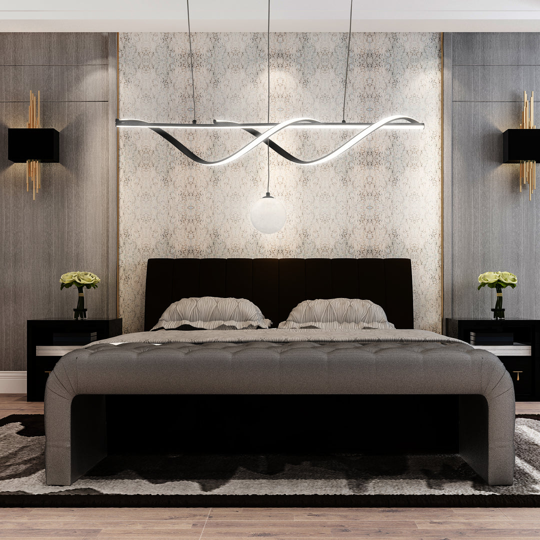 Eris - Lampadario Led a Plafoniera 4500LM 78W 100 cm