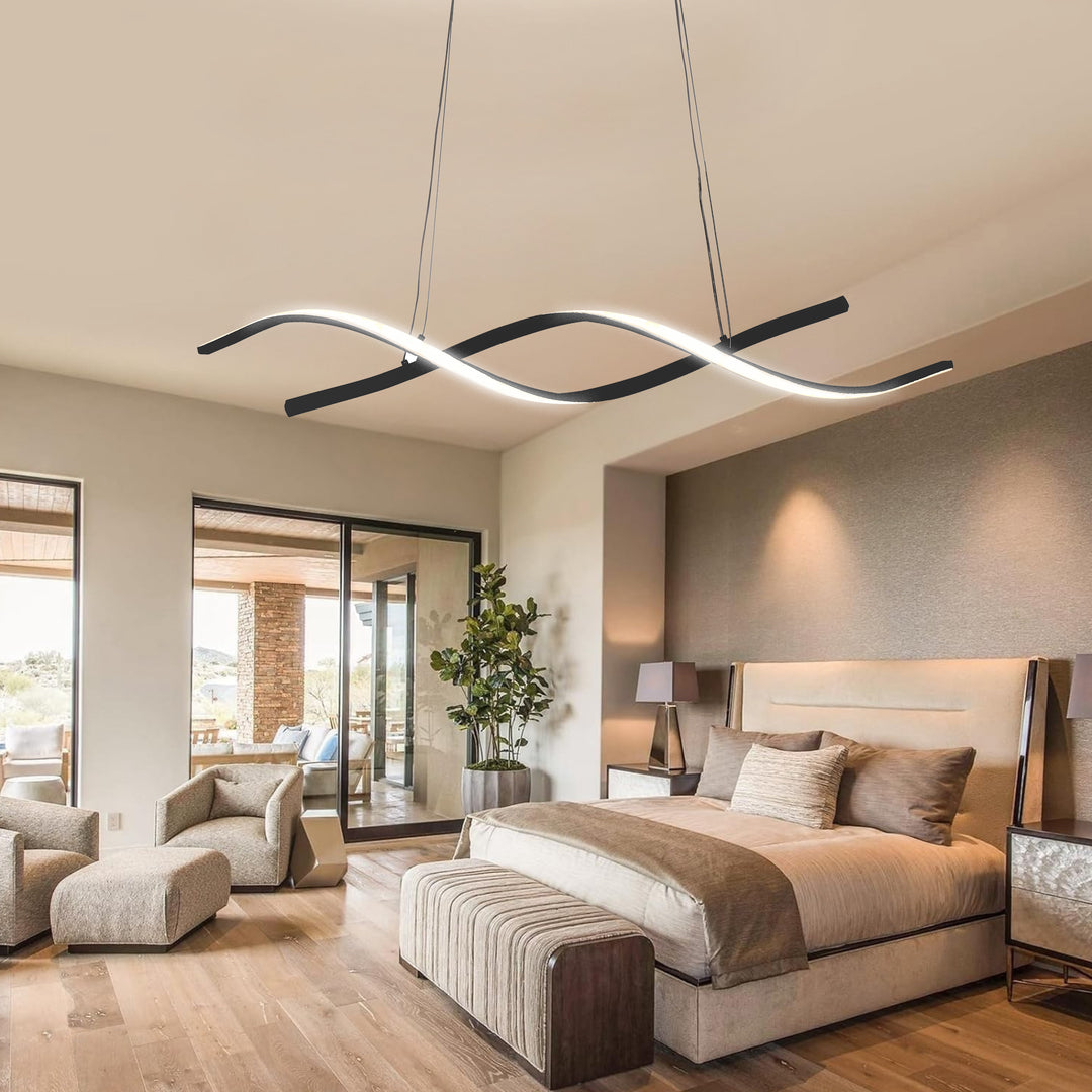 Hera - Lampadario Led a Sospensione 5000LM 45W 100cm