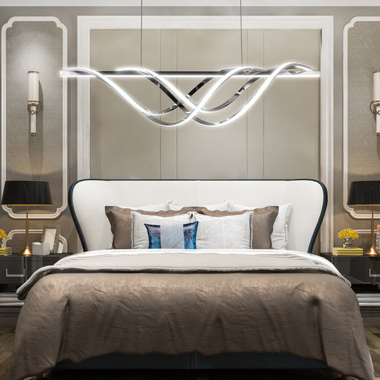 Zephyra- Lampadario Led a Plafoniera 4000LM 78W 100 cm