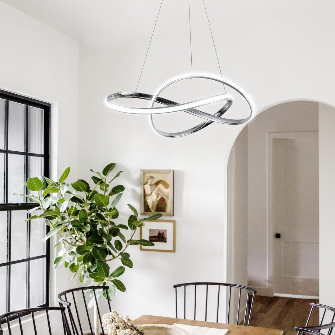 Efesto - Lampadario Led a Sospensione 3500LM 58W 50cm