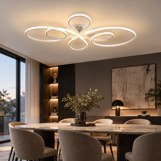 Lyra - Lampadario Led a Plafoniera 4200LM 420W 80cm