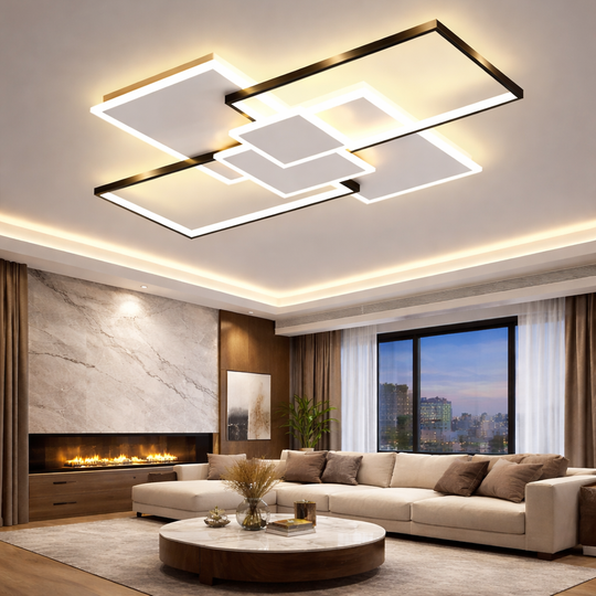 Rhea - Lampadario Led a Plafoniera 8000LM 100W 110cm