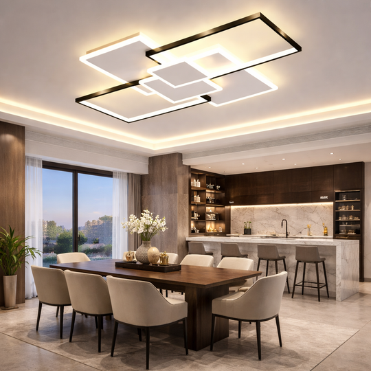 Rhea - Lampadario Led a Plafoniera 8000LM 100W 110cm