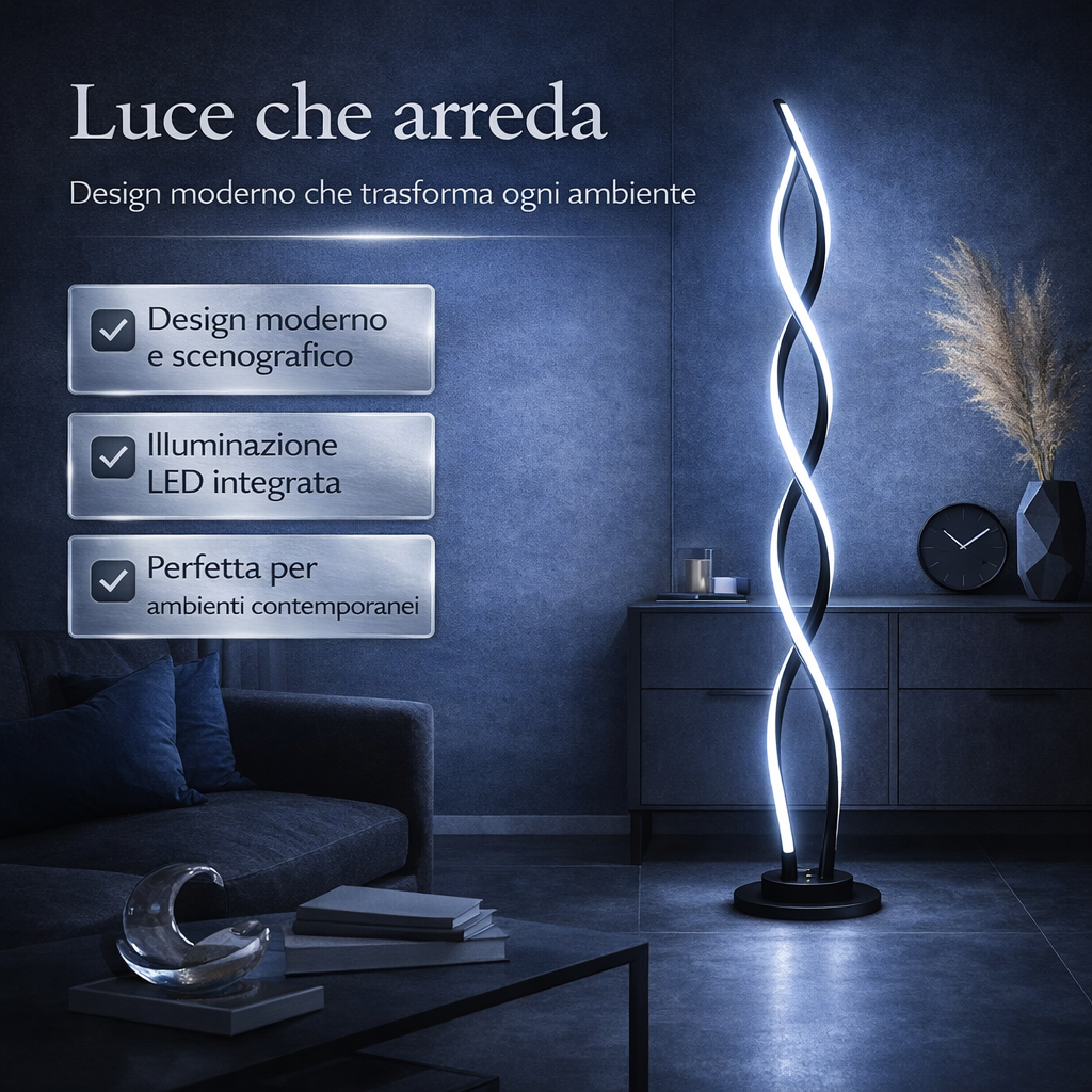 Andromeda - Lampada a Led da Terra 133 cm