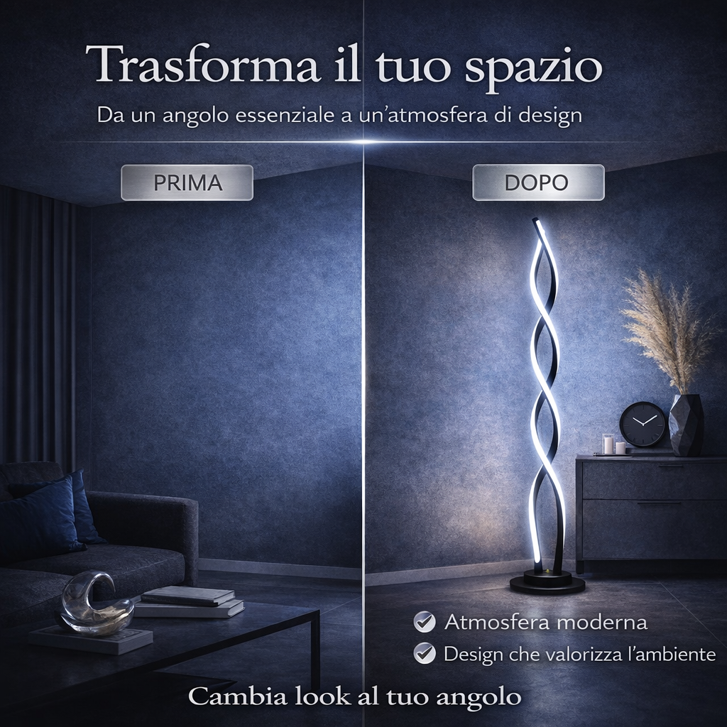 Andromeda - Lampada a Led da Terra 133 cm
