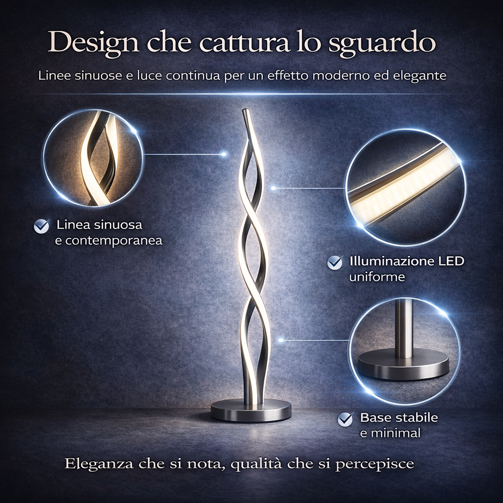 Andromeda - Lampada a Led da Terra 133 cm