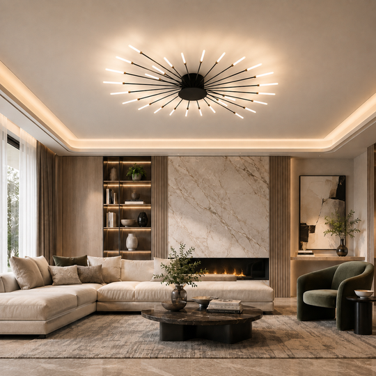 Aurelia - Lampadario Led a Plafoniera 4000LM 360W 100cm