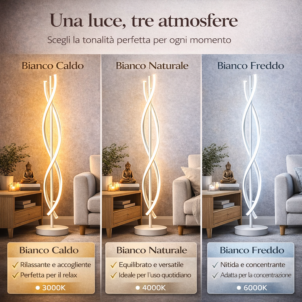 Elettra - Lampada a Led da Terra 150 cm