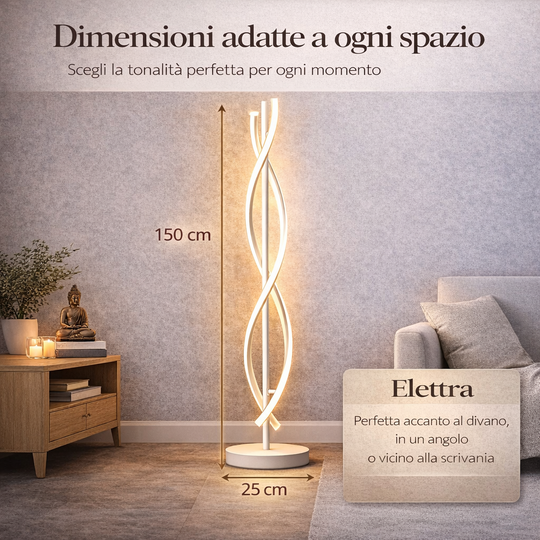 Elettra - Lampada a Led da Terra 150 cm