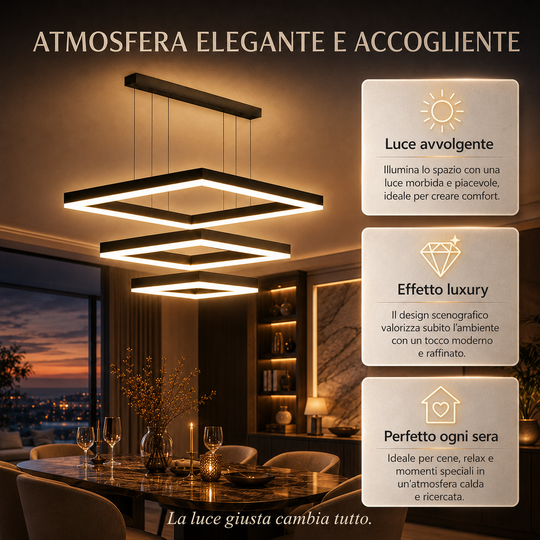 Persefone - Lampadario Led a Sospensione 4500LM 106W 60cm