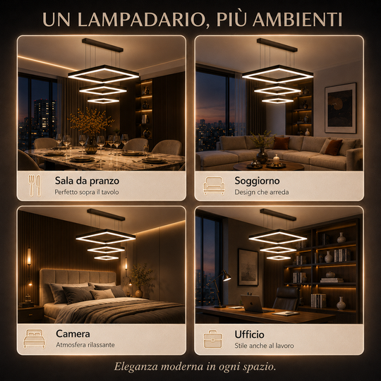 Persefone - Lampadario Led a Sospensione 4500LM 106W 60cm