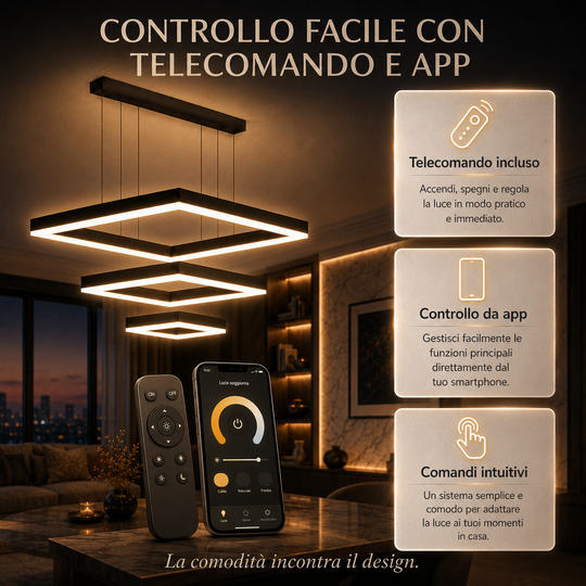Persefone - Lampadario Led a Sospensione 4500LM 106W 60cm