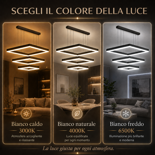 Persefone - Lampadario Led a Sospensione 4500LM 106W 60cm