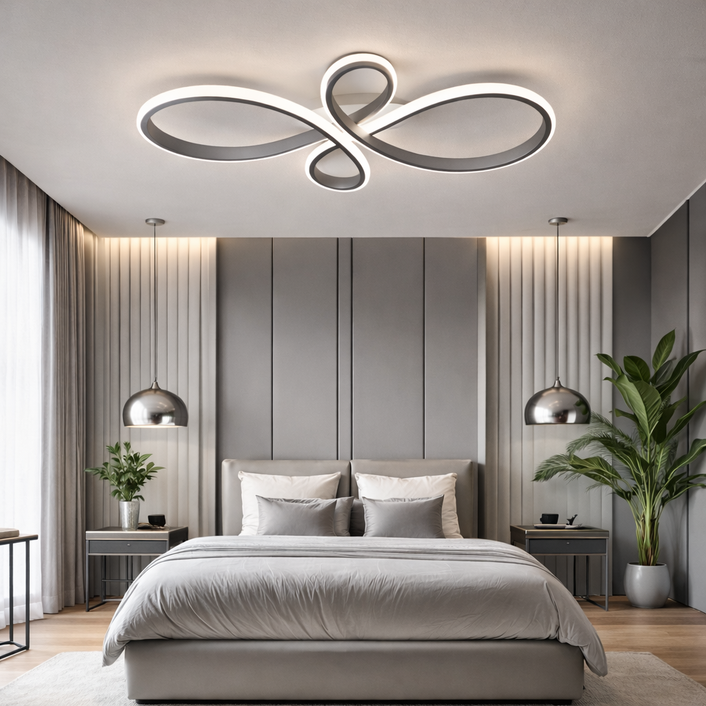 Apollo - Lampadario Led a Plafoniera 4300LM 72W 80cm