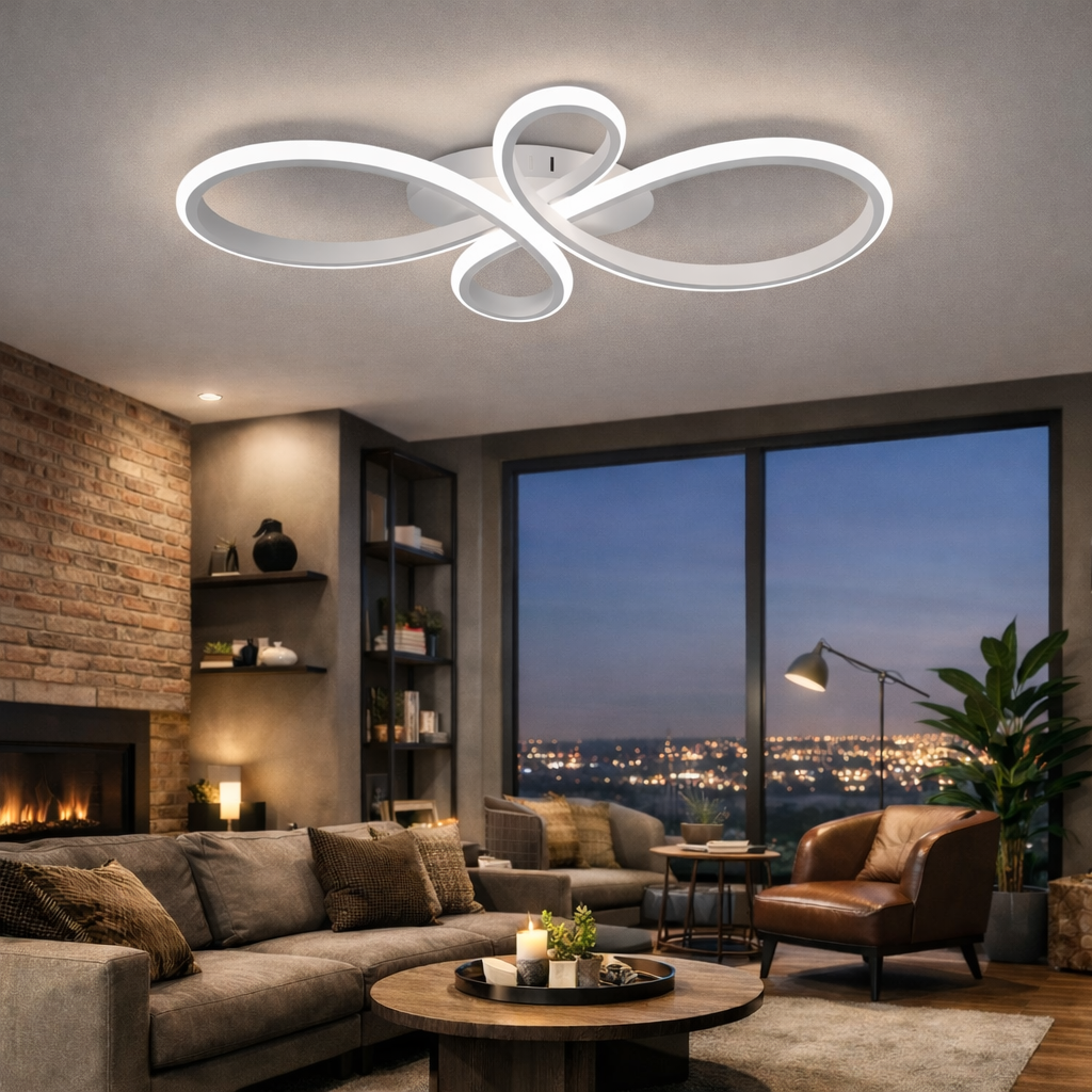 Apollo - Lampadario Led a Plafoniera 4300LM 72W 80cm