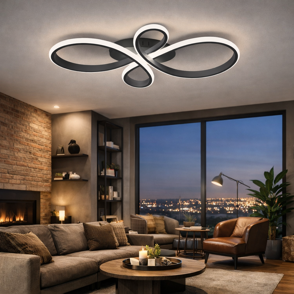 Apollo - Lampadario Led a Plafoniera 4300LM 72W 80cm