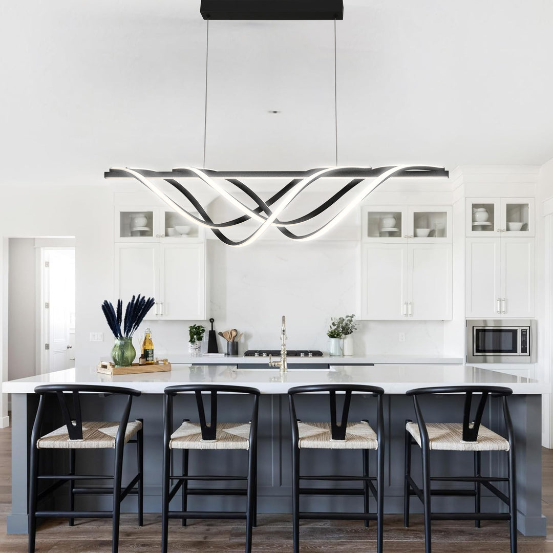 Zephyra- Lampadario Led a Plafoniera 4000LM 78W 100 cm