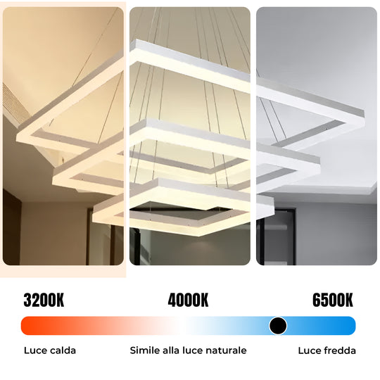 Persefone - Lampadario Led a Sospensione 5500LM 106W 60cm