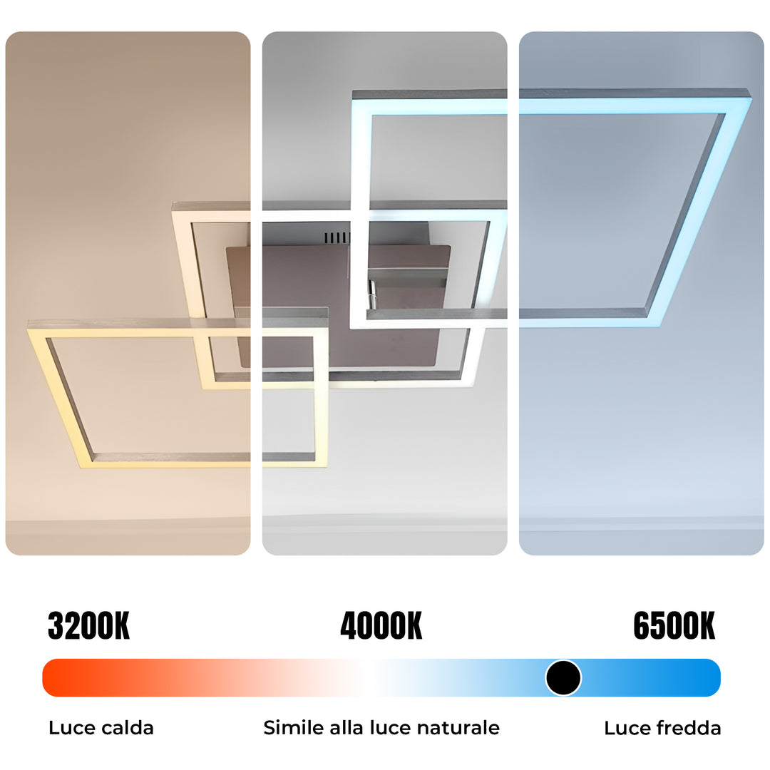 Helios - Lampadario Led a Plafoniera 4500LM 82W 80cm