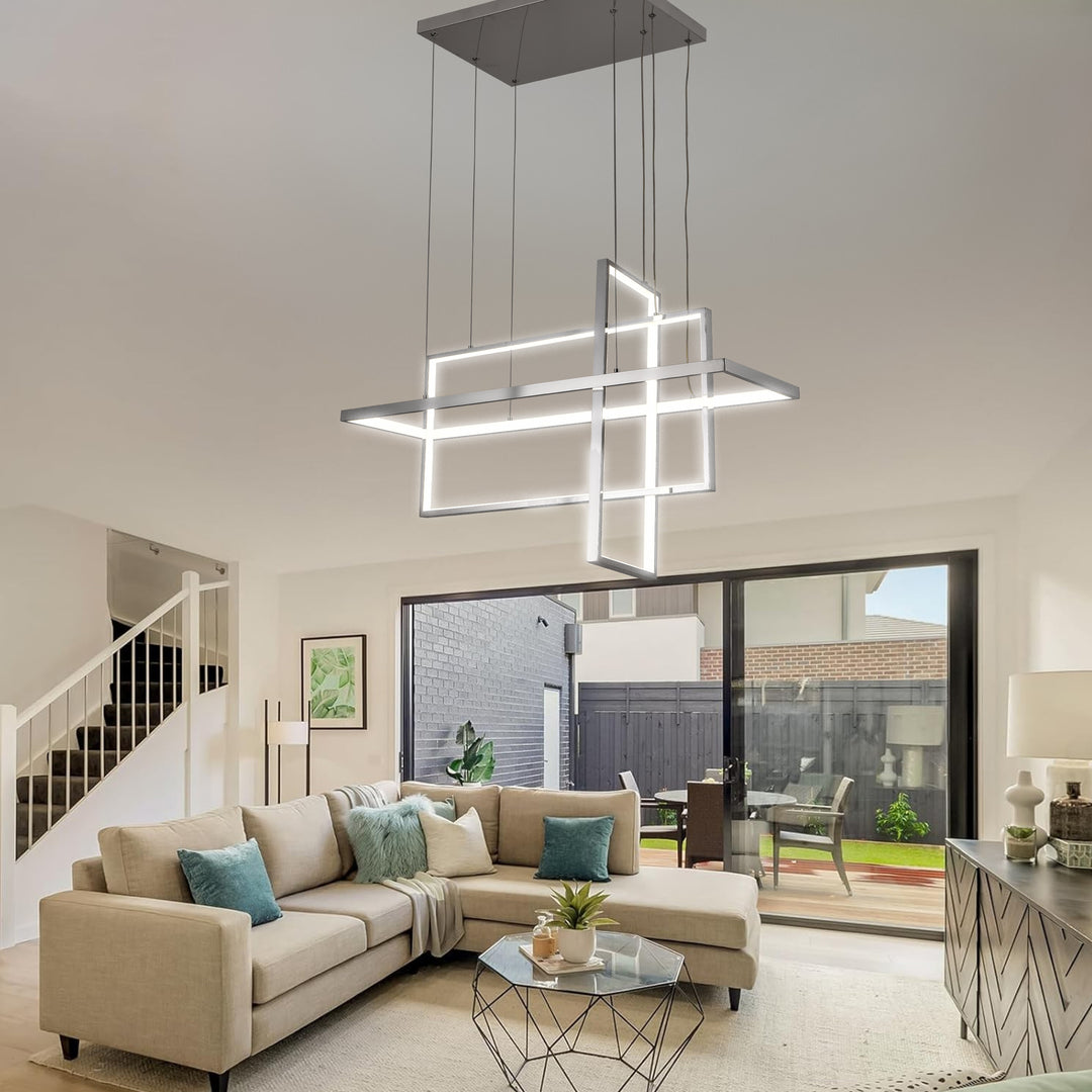 Ade - Lampadario Led a Sospensione 6000LM 116W 80cm