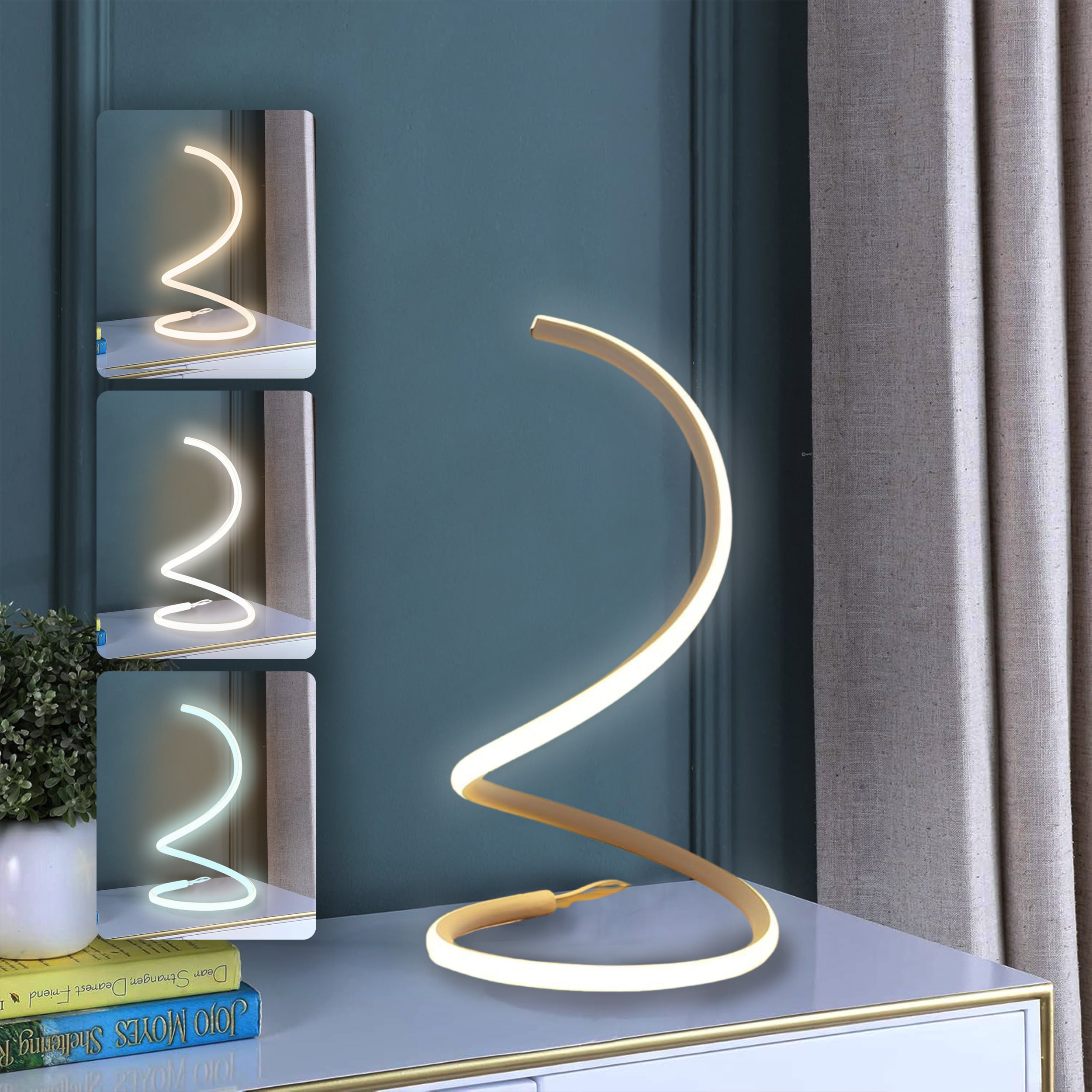 Lampada Da Comodino Relaxdays Con Funzione Touch, 3 Livelli Di Luce, Colore Argento, Attacco E14, H28xD18 Cm