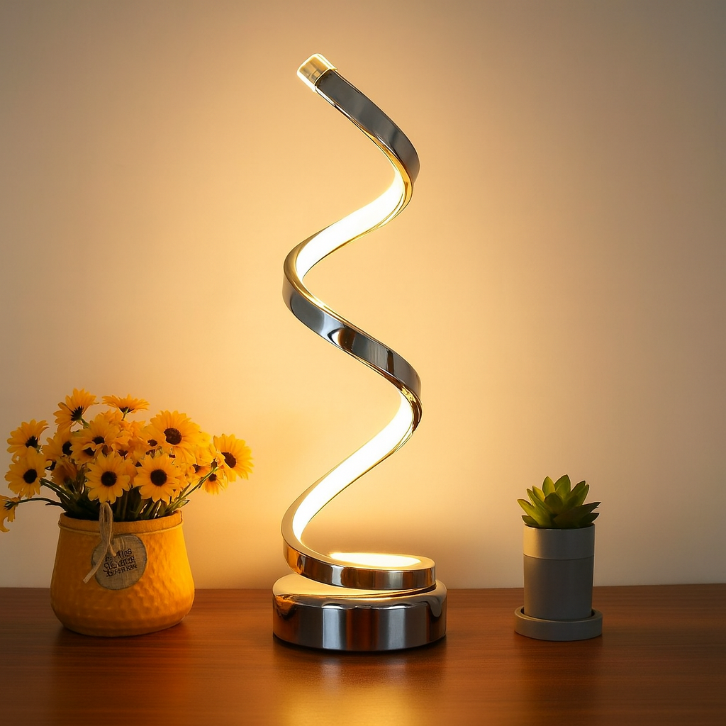 Calliope - Lampada da Comodino Dimmerabile