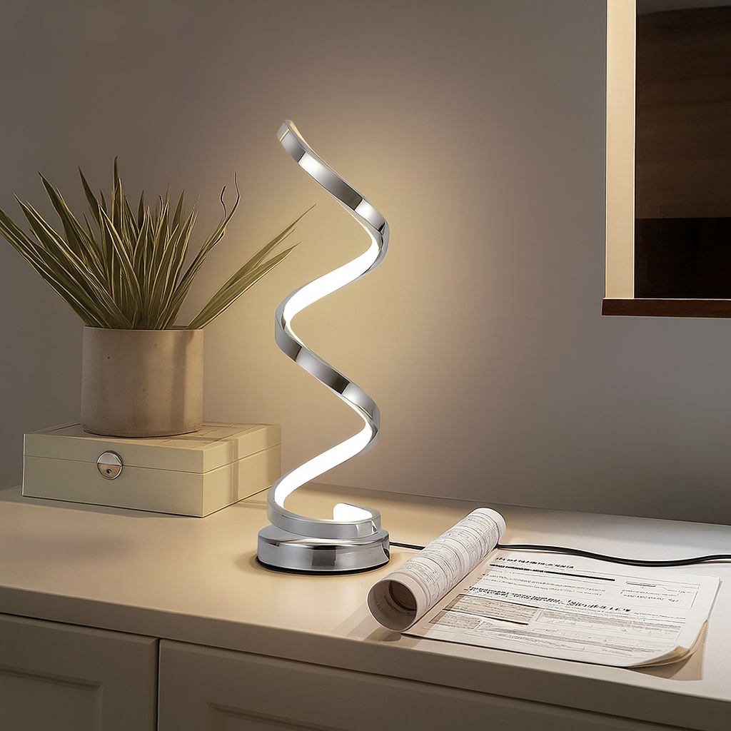 Calliope - Lampada da Comodino Dimmerabile
