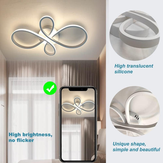 Apollo - Lampadario Led a Plafoniera 4300LM 72W 80cm