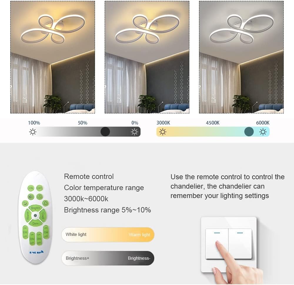 Apollo - Lampadario Led a Plafoniera 4300LM 72W 80cm