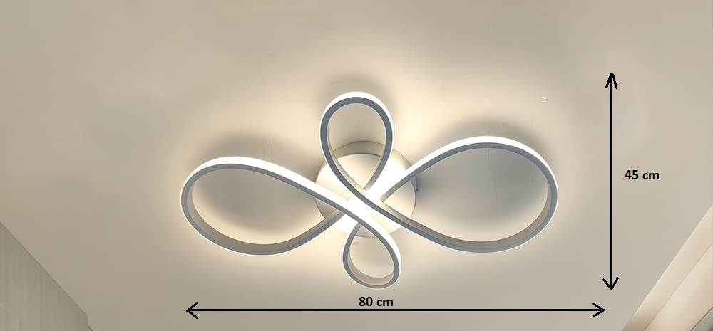 Apollo - Lampadario Led a Plafoniera 4300LM 72W 80cm