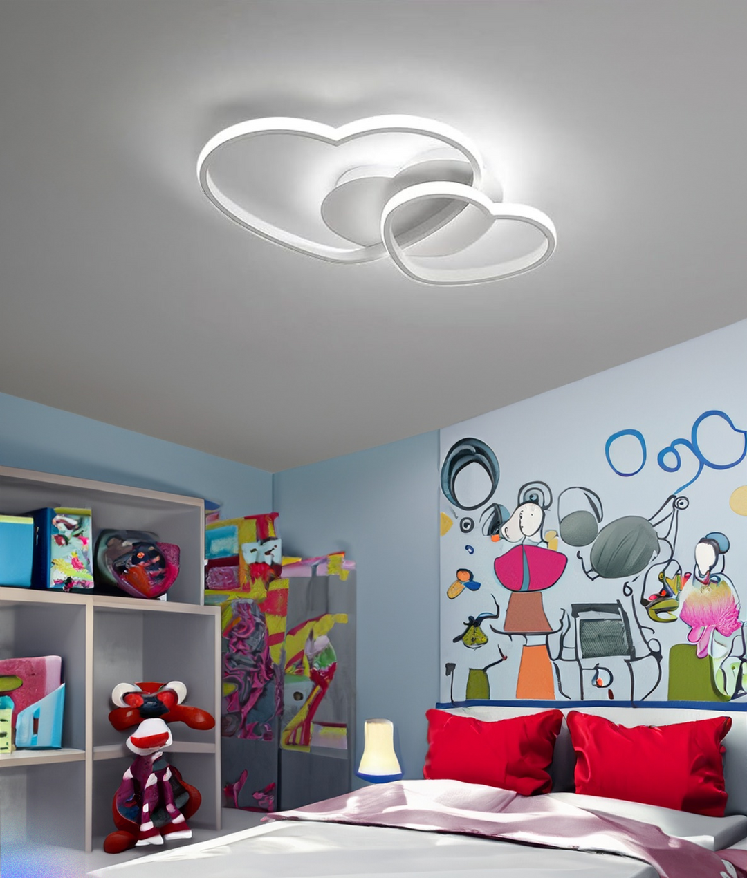 Eros - Lampadario Led a Plafoniera 3500LM 52W 63cm