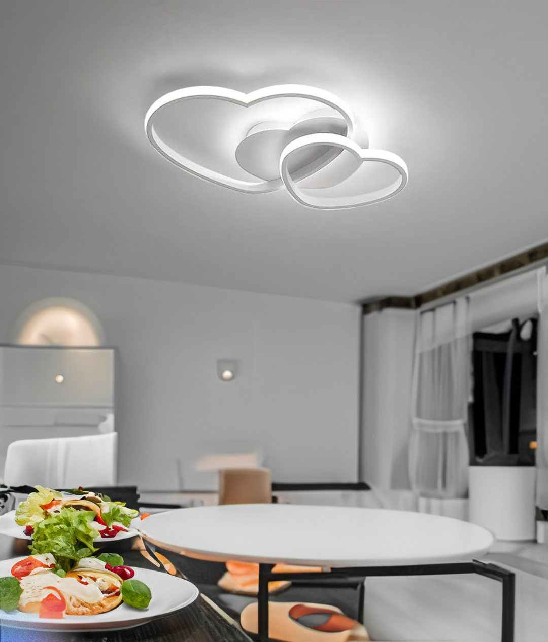 Eros - Lampadario Led a Plafoniera 3500LM 52W 63cm