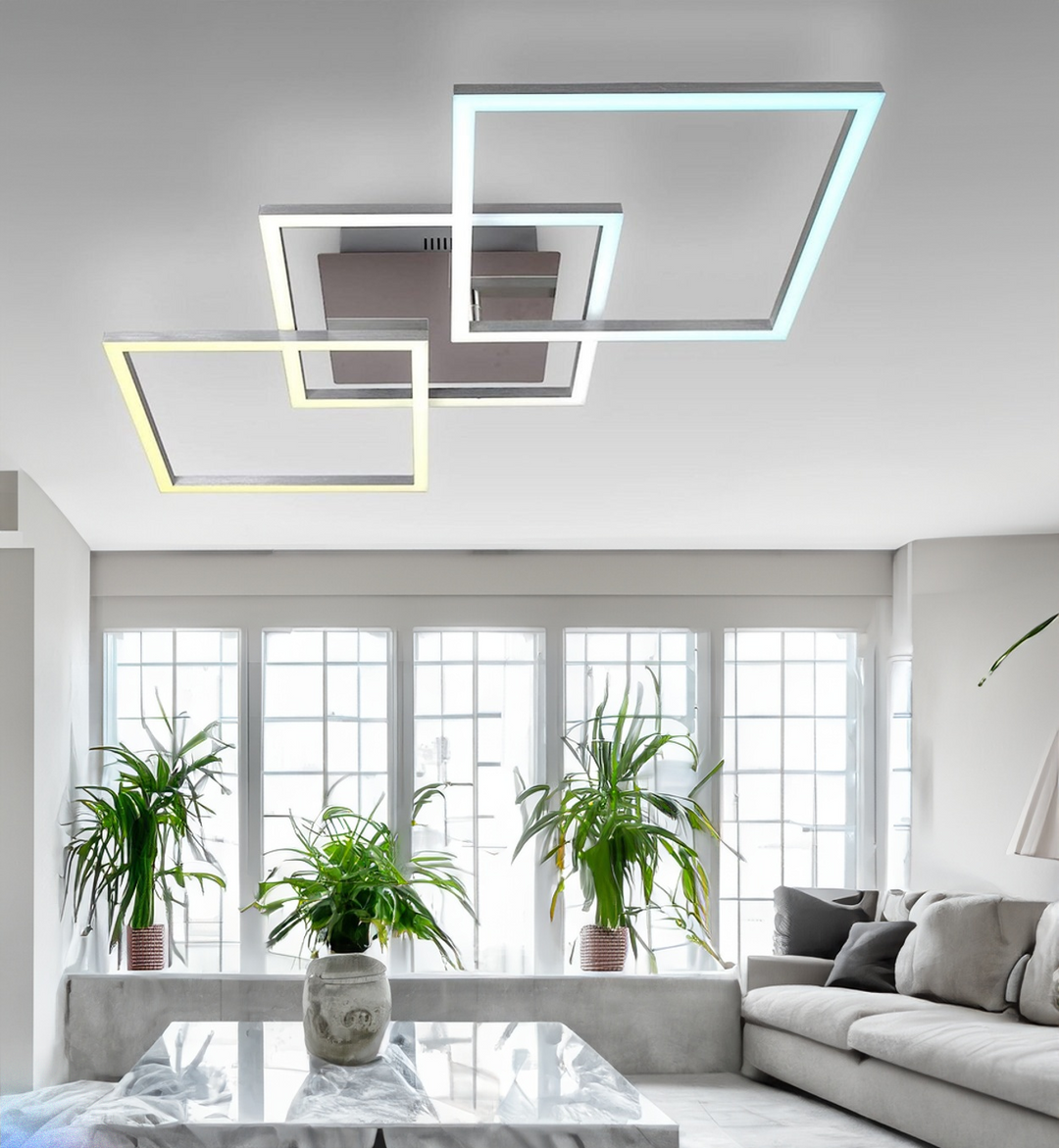 Helios - Lampadario Led a Plafoniera 4500LM 82W 80cm