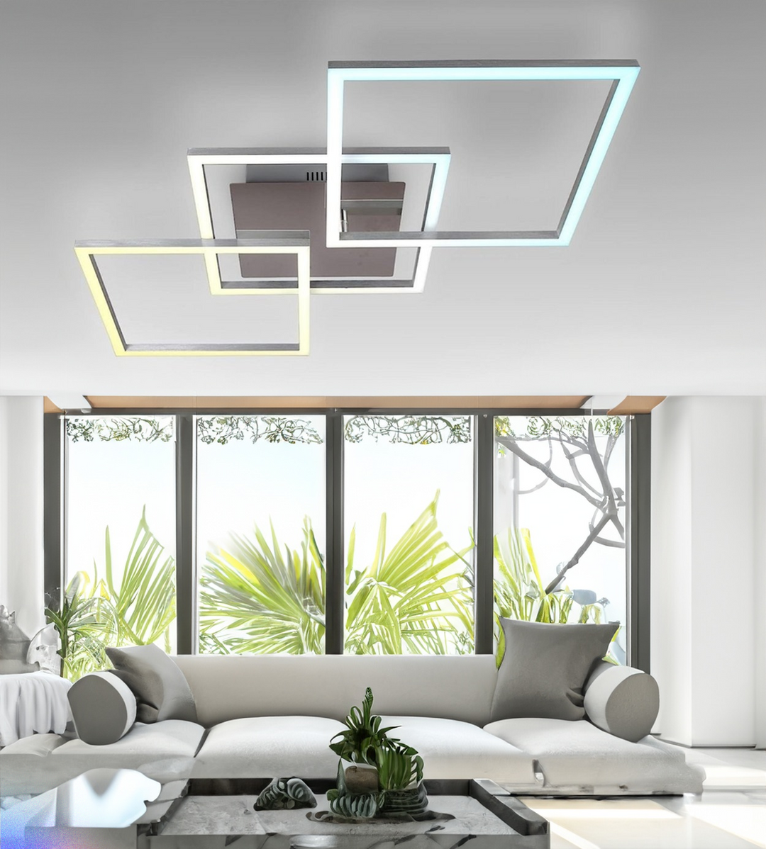 Helios - Lampadario Led a Plafoniera 4500LM 82W 80cm