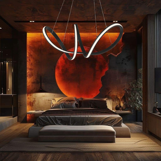 Poseidone - Lampadario Led a Sospensione 3400LM 56W 60cm